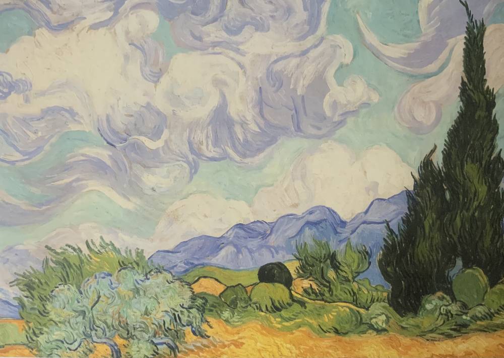 Puzzle Champ de blé avec cyprès Vincent Van Gogh