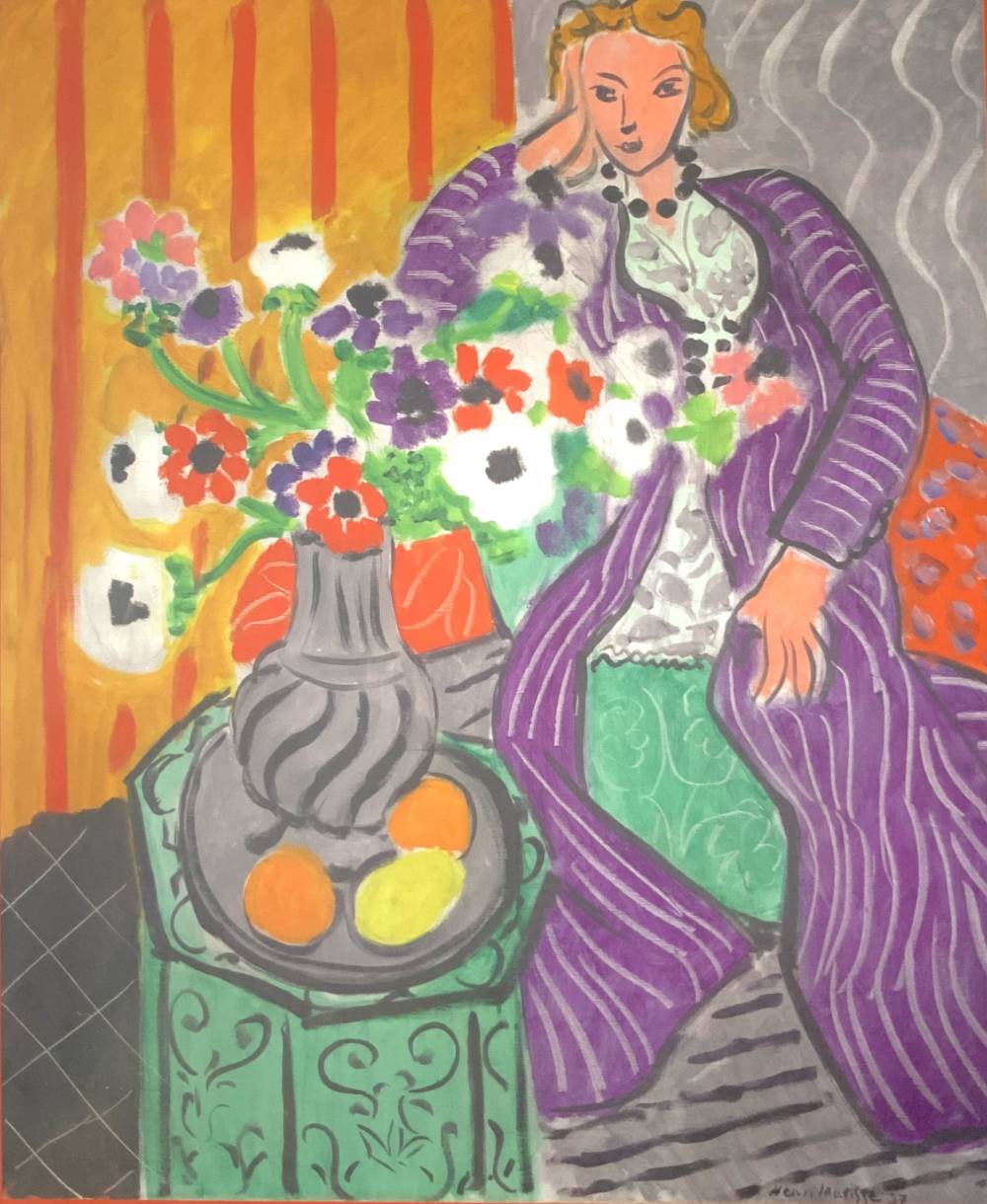 Puzzle Purple robe and anemones de Henri Matisse